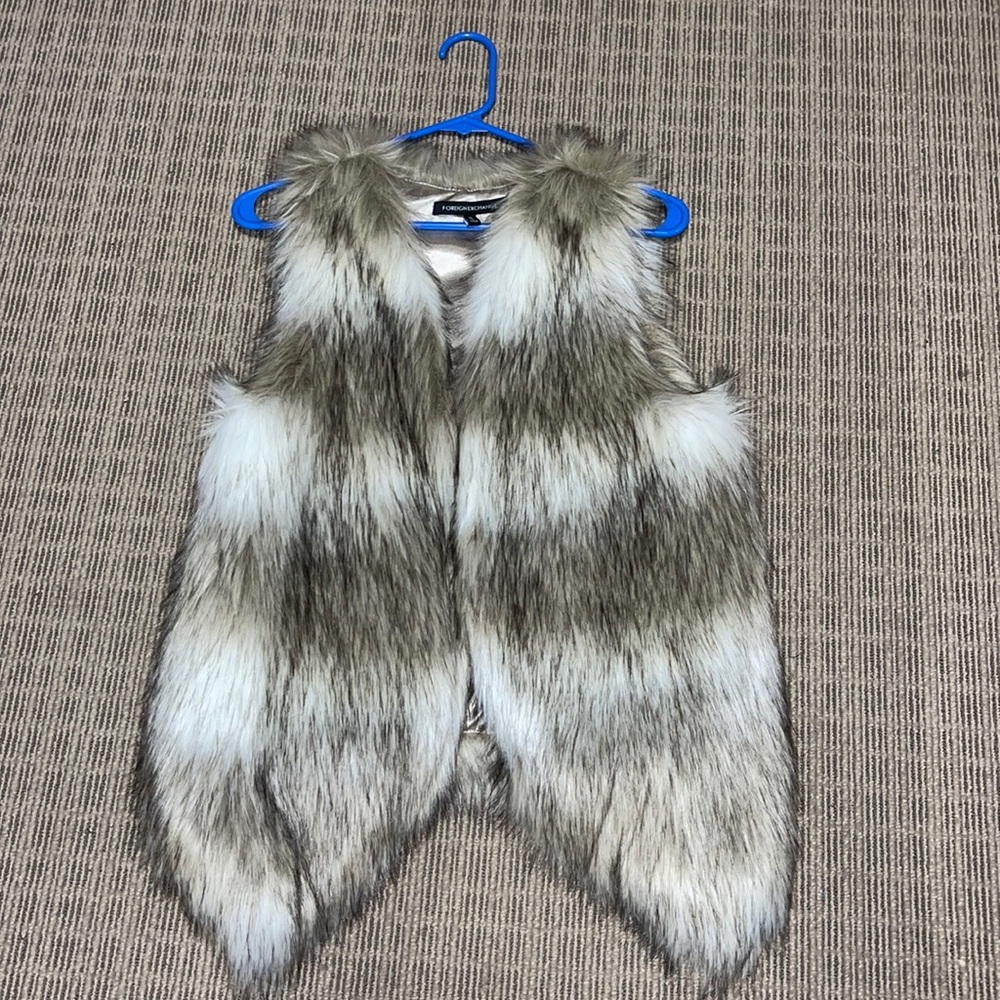 Faux fur vest